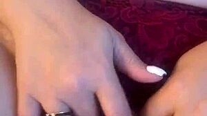 i couldn't hold back watching this bbw mature wife's hairy pussy cum through panties