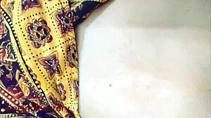 alluring indian aunt bares skin on steamy holiday escape