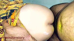 alluring indian aunt bares skin on steamy holiday escape