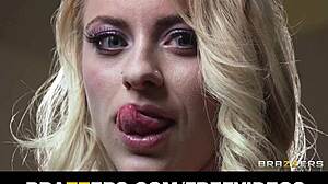 oops! caught flexible teen babysitter cameron canada sucking huge cock on the job
