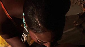 Black British Stunner Drains Balls Deep in Broken Lift Encounter!