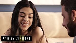 Sexually Frustrated Stepsis Begs Stepbro for Anal Relief! Gets Ass Stretched Deep by Monster Cock