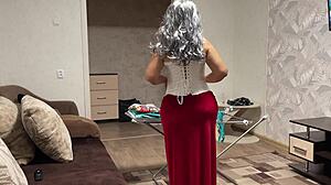 hey big ass mature stepmom gets surprised with anal dick adventure