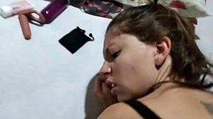 how does this skinny babe take that huge cock deep in her tight little ass?