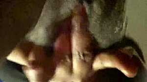 skinny ebony street hooker spreads her wet hairy pussy for solo play