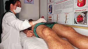 Unexpected Erection Caught By Sexy Hospital Nurse