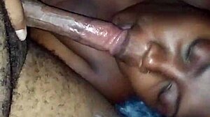ebony slut, just keep sucking that monster bbc right?