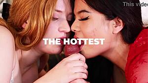 wanna watch this british teen stroke her older bf's cock with oil on the couch?