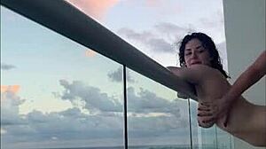 Mexican Milf Brunette Strap-On Fucks Cancun Lesbian Lover