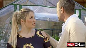 Blondie Slut Craves That Monster Cock Deepthroat In Greenhouse!