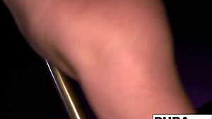 nikita unwraps her big tits pussy for christmas solo fun