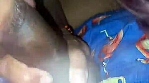 Wife sneaks quick BBC deep throat blowjob