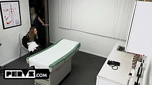 Doctor fingers and fucks Kyler Quinn's tight teen pussy