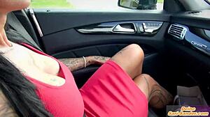 that busty german hitchhiker got picked up for roadside pounding