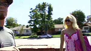 i pound this blonde mom's shaved pussy doggystyle hard