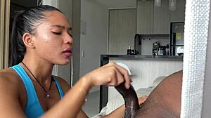 cute brunette with huge ass orgasms hard riding massive bbc from her man amateur homemade nysdel