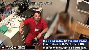 Pothead patient Maria Santos endures mandatory Hitachi orgasms from doctor in Tampa hospital