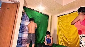 bengali hot girls share wild threesome sex ffm with deepthroat and riding