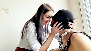 did dominatrix nika's passionate kiss seduce her slave before the cheek slap?