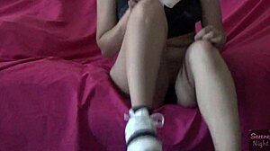 JUST LOOK at that Latina ass and pussy during her sweaty WORKOUT!