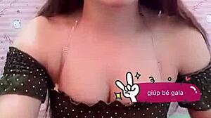 vietnamese teen upskirt flashes red panties under short skirt