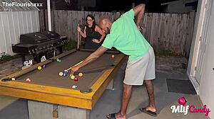 MILFCANDY SAMANTHA LOSES POOL BET TAKES LONG BBC DEEP!