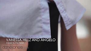 Vanessa Hillz delivers POV blowjob in stockings and heels