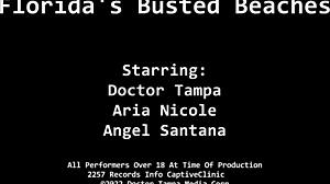 Florida's Busted Beaches Bust Angel Santana and Aria Nicole's Big Assets!