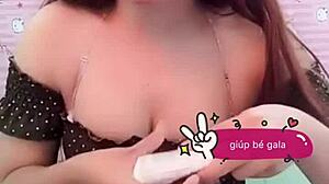 vietnamese teen upskirt flashes red panties under short skirt