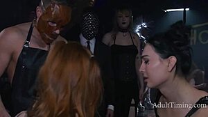 Pornstars Go Wild in Leather Orgy Frenzy!