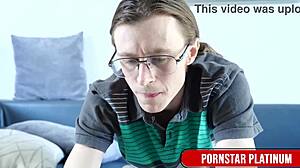 horny violet myers blackmails tech guy for rough pussy pound?