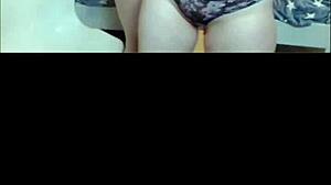 heart pounding as two hetero lesbians tease on video chat