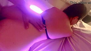 colombian hotwife screams in double penetration with husband's boss