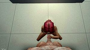 cheerleader suckin blindfolded on old masked cock ughh
