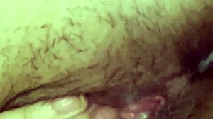 i can't stop watching this hairy latina milf rub her wet tight pussy solo