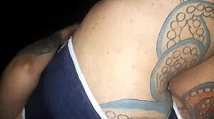 Street Vagina Tease Leads to Friend's Penis Suck and Creampie Milk