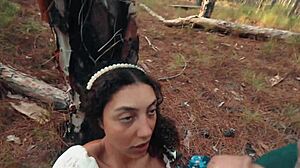 sucking cock on forest walk