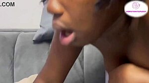 exotic african babe nimi bends over for creampie after food play fetish