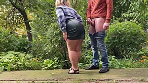 Stepmom MILFS her stepson into CUMMING on her TIGHT ASS in homemade fun
