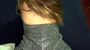 Beautiful FAT ASS In Sparkly 18+ Party Dress Gets BENT OVER For DOGGYSTYLE Pounding