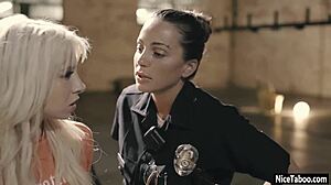 hey petite blonde thief kenzie reeves gets used hard by dirty milf cop abigail mac