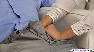 i'm blindfolded n this bisexual jock sucks me hard b4 poundin my ass deep