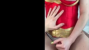busty corset girl handjob makes me cum so hard in slowmo cumshot