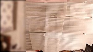 Wow No Panties! Culona Maid Bends Folding Clothes Spied Live