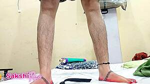 stepsister caught shaving pussy leads to hindi dirty talk sex