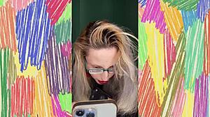 Sissy Jerk Off Instructions from Bimbo Femdom with Glasses Humiliation