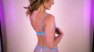 hannahjames710 slips into daring agent provocateur lingerie during las vegas try on