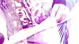 WATCH HOT TRANNY KANDI SCREAM AS THICK PURPLE DILDO WRECKS HER ASS!!