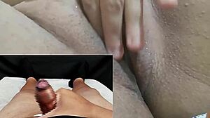 check my small dick foreskin jerks and girlfriends squirt finish