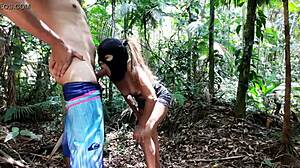 Nothing Beats Pussy in the Woods Sucking Cock Deep